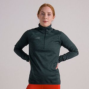 Dámské Mikiny Altra Core 1/2 Zip Zelene Bílé | CZ-34876