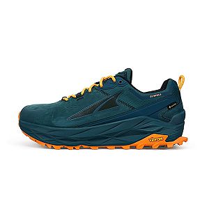 Pánské Turistické Boty Altra Olympus 5 Hike Low Gtx Zelene Černé Žluté | CZ-94012